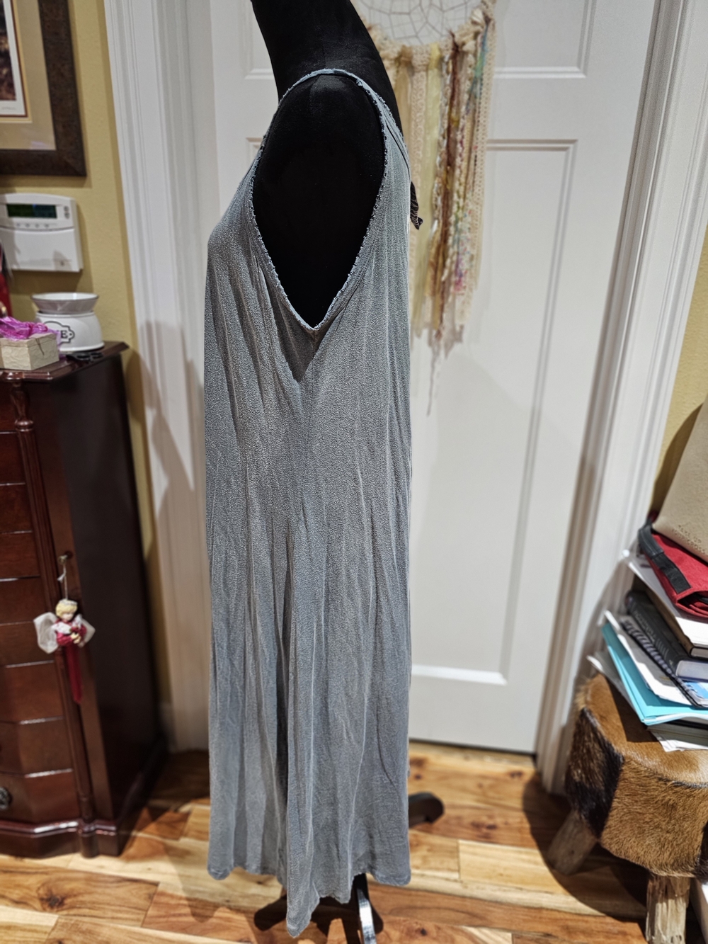 Magnolia Pearl Tee Lana Dress. Scoop-Neck Maxi Dress - Gray - Picture 2 of 6